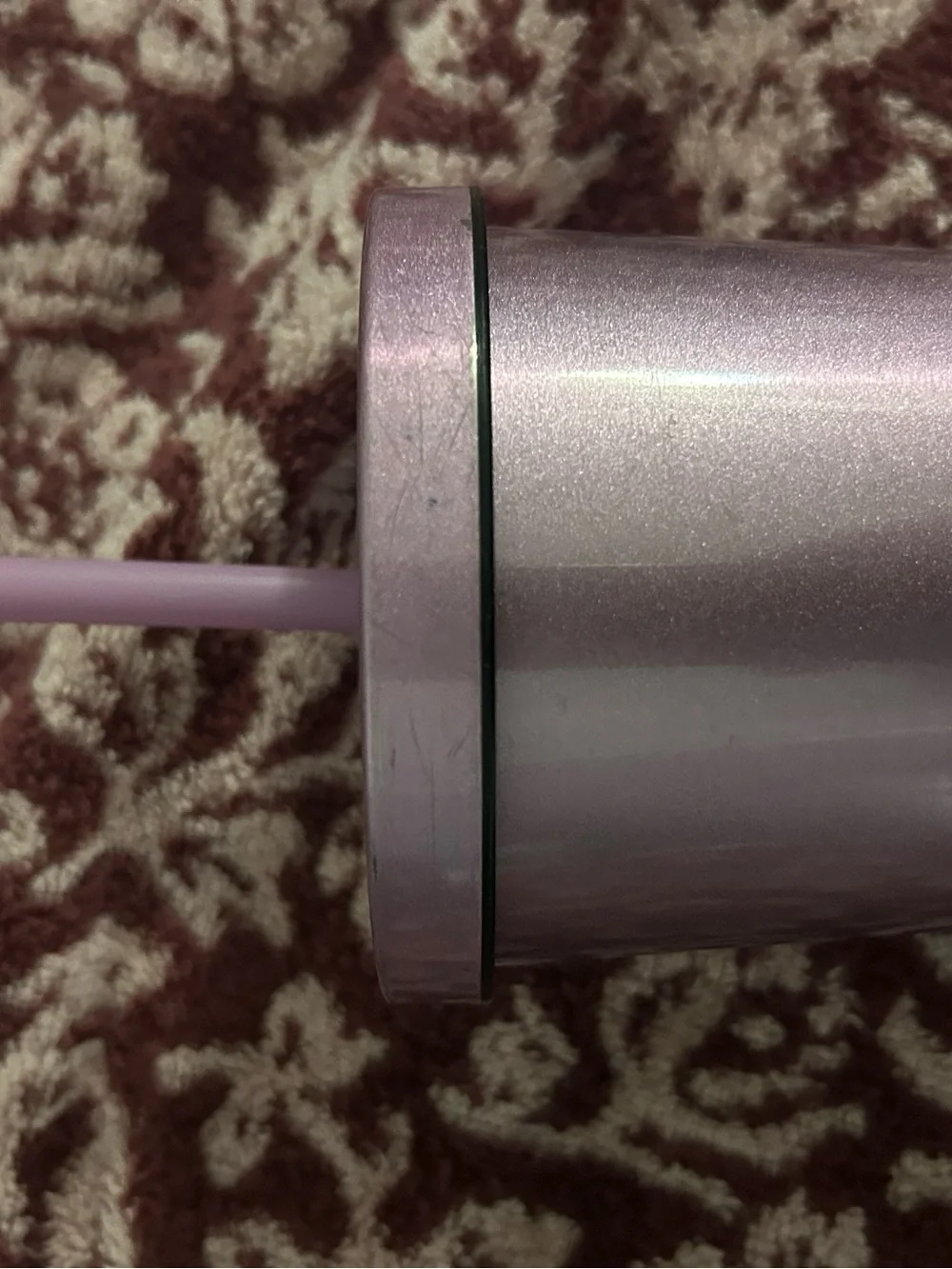 Dunkin® Metallic Lavender Insulated Tumbler with Straw